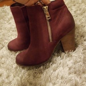 Aldo burgundy bootie